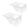 Image 1 : [2 PACK] UPGRADED 240337103 Crisper Drawer Replacement for Frigidaire Kenmore Refrigerator Crisper D