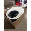 Image 3 : IRIS Top Entry Cat Litter Box with Scoop – Large – Stylish Enclosed Round Oval Kit