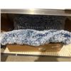 Image 1 : Blue and White Rectangular Plush Dog Bed  41″ x 27″ x 4″