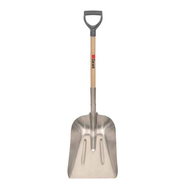 Garant Original Aluminum/Wood D Handle Grain Scoop