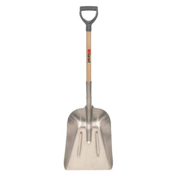 Garant Original Aluminum/Wood D Handle Grain Scoop