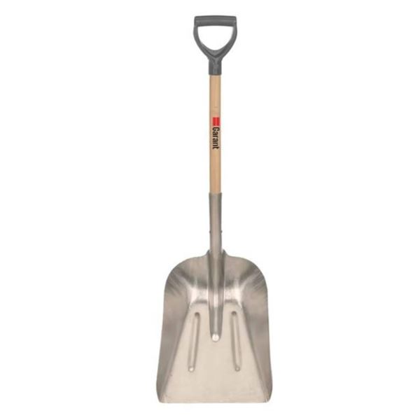 Garant Original Aluminum/Wood D Handle Grain Scoop