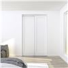 Image 1 : Landon & Co. 48 W x 80.5-in H White Sliding Door w/ 1-Panel