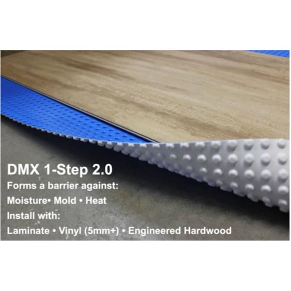 DMX 1-Step Floor Underlayment 3.6-ft x 29-ft 100-sq.ft 4-mm Thickness Blue/White