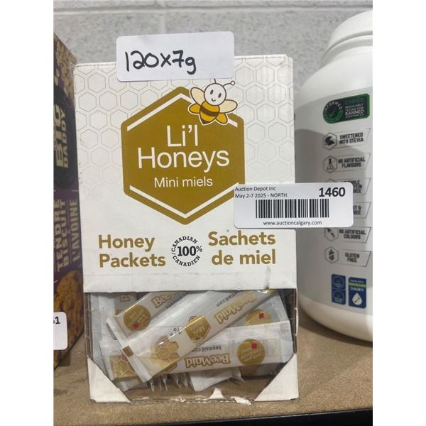 Li’l Honeys Honey Packets, 120 x 7g Sachets