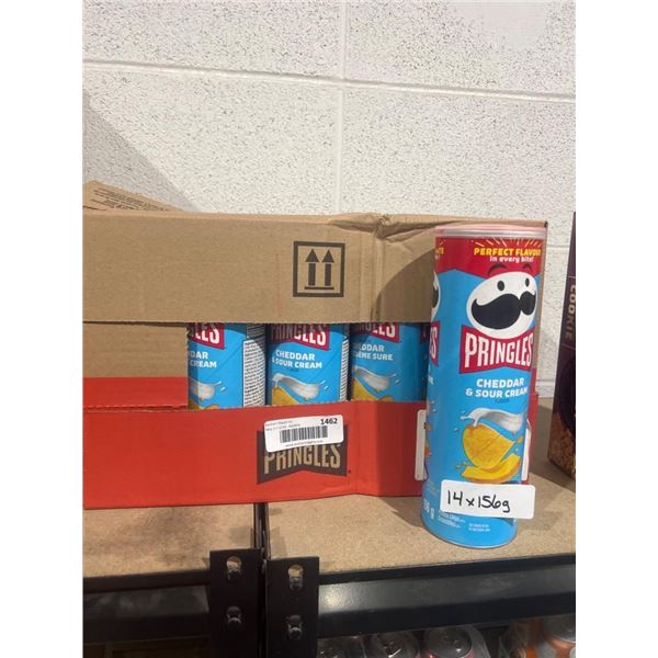 Pringles Cheddar & Sour Cream Canisters, 14 Units, 150g Each