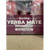 Image 4 : 12-Pack of 473ml Sparkling Yerba Mate Watermelon Mint Beverage, 160mg Caffeine