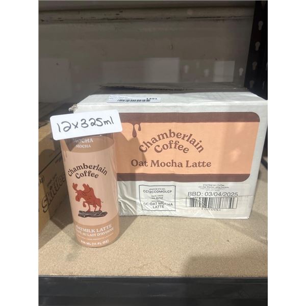 Chamberlain Coffee Oat Mocha Latte, 325ml, 12-Count Case
