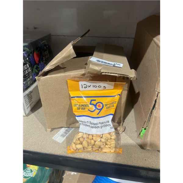 59th Street Food Co. Roasted Salted Peanuts, 12 x 100 g