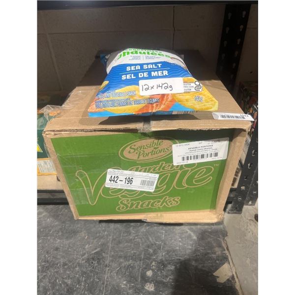 Sensible Portions Garden Veggie Wavy Chips Sea Salt 142g – Case of 12