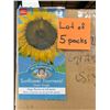 Image 1 : Lot of 5 Packs –  Mr. Fothergill’s Sunflower Tournesol Giant Single Seeds