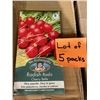 Image 1 : Lot of 5 Packs  Mr. Fothergill’s Radish Cherry Belle Seed Packs