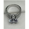 Image 4 : V.Wang Styled 1.25 Carat Brilliant cut Solitaire .925 Silver Engagement ring