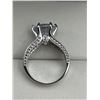 Image 5 : V.Wang Styled 1.25 Carat Brilliant cut Solitaire .925 Silver Engagement ring
