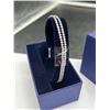 Image 3 : Swarovski Tennis Bracelet DB Model 5241397 with Double Row Crystal Design