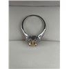 Image 4 : Marquise-Cut Yellow Citrine Gemstone Ring ,925 Silver Size 7