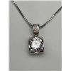 Image 2 : Mothers Day Solitaire Pendant Sterling Silver Necklace