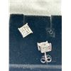 Image 4 : $1,355.00 - 2.00 CT TW GRA CERTIFIED PRINCESS CUT MOISSANITE EARRINGS