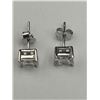Image 5 : $1,355.00 - 2.00 CT TW GRA CERTIFIED PRINCESS CUT MOISSANITE EARRINGS