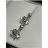 Image 5 : $2,250.00-4.00 CT TW GRA CERTIFIED ROUND BRILLIANT CUT MOISSANITE EARRINGS