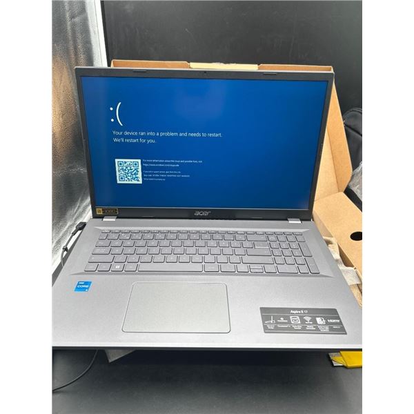 Acer Aspire 5 17 Model A517-56-747G – 17.3-inch Laptop-POWERS UP, PLEASE INSPECT TO VERIFY 