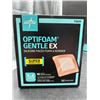 Image 1 : Medline Optifoam Gentle EX Silicone Foam Dressing 10- 4″×4″ Square Bandages