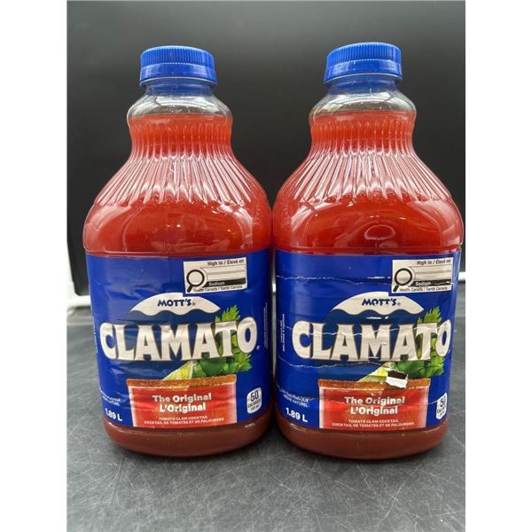 Mott’s Clamato Tomato Clam Cocktail 1.89 L Twin Pack