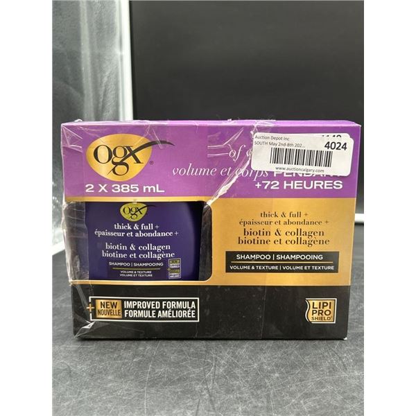 OGX Biotin & Collagen Shampoo And Conditioner Set 2 x 385 mL