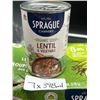 Image 2 : Sprague Cannery Organic Lentil And Vegetable Soup 7x398ml Cans