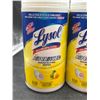 Image 2 : Lysol Advanced Disinfecting Wipes – Lemon Scent, 110 Count, Pack of 2