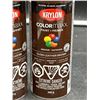 Image 2 : Krylon ColorMaxx Paint and Primer, Gloss Leather Brown, 340g (3 Cans)