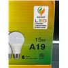 Image 2 : Suchhot A19 15W LED Light Bulbs, 6-Pack, Non-Dimmable, Daylight, Neutral White, Warm White Options L