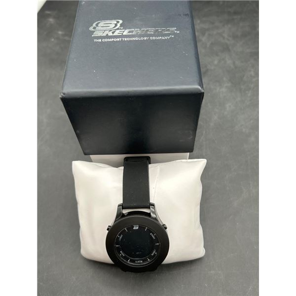 Skechers Digital Watch with Black Silicone Strap and 5 ATM Water Resistance