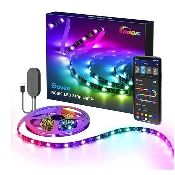 Govee RGBIC TV Light Strip, 6.56ft TV LED Backlight Strip for 30-50 inch TV, USB LED Strip with APP 