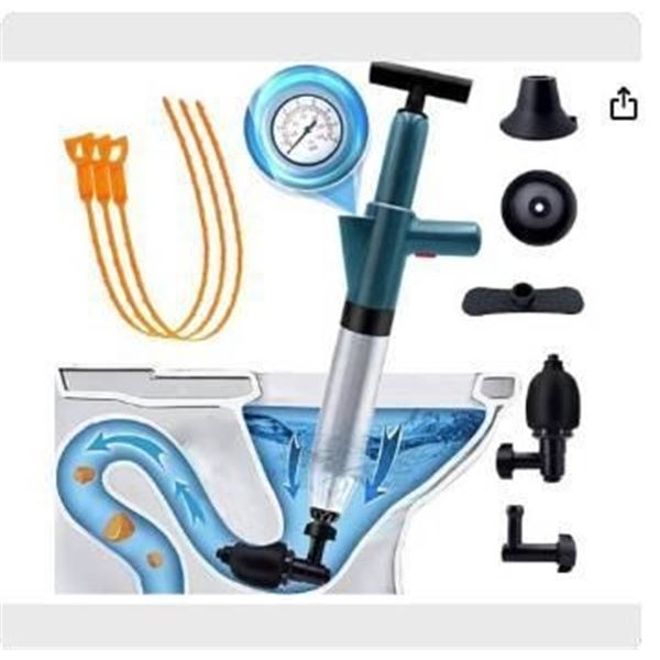 Toilet Plunger Air Drain Blaster: Power Air Plunger for Toilet, Speetop High Pressure Drain Plumb Pl