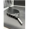 Image 3 : Handheld Fireplace Air Bellows with Metal Nozzle and Studded Detailing