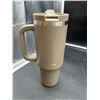 Image 1 : Contigo Autoseal Stainless Steel Travel Mug With Handle in Beige
