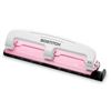 Image 1 : PaperPro inCOURAGE 12 Reduced Effort 3-Hole Punch, 12 Sheets, Pink (2188)