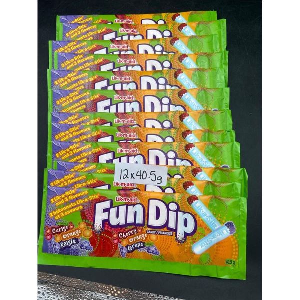 Lik-M-Aid Fun Dip Assorted Flavors 12 x 40.5 g Packs