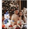 Image 1 : Pasapair 2FT Pre-Lit Pop-Up Snowman – Outdoor Christmas Decoration with Built-in 45 LED Lig