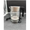 Image 3 : Stainless Steel Electric Kettle With Glass Body, 1.0L Capacity