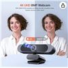 Image 1 : Depstech  4K Webcam, DEPSTECH DW49 HD 8MP Sony Sensor Autofocus Webcam with Microphone, Privacy Cove