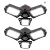 Image 1 : Deformable LED Garage Light – 6000 Lumen 6500K Daylight 60W, Three Leaf Garage Organization