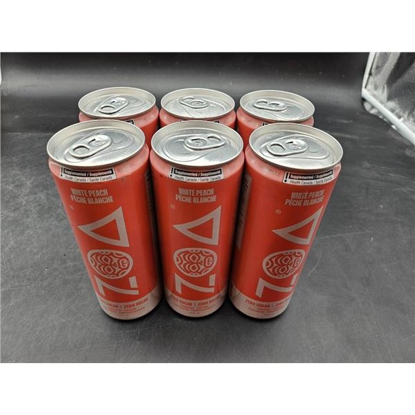 Energy Drink 7 Pack – White Peach Flavor, 355 mL Each