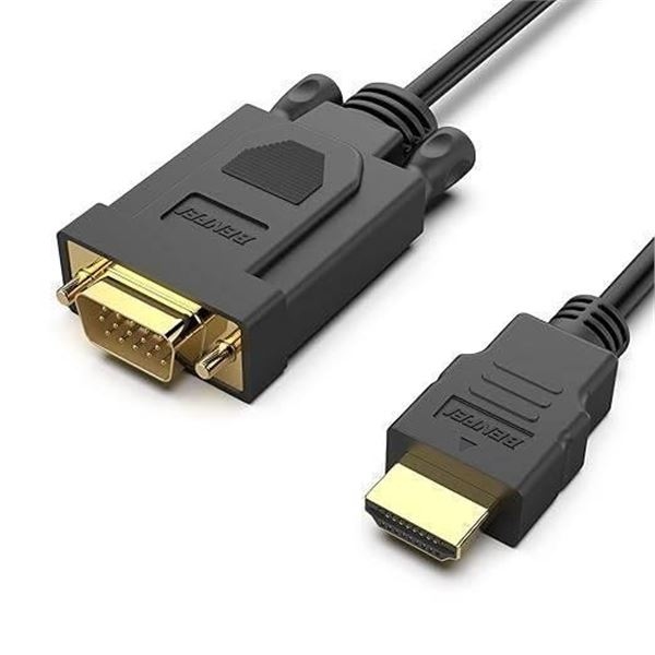 Benfei Gold-Plated HDMI to VGA Adapter Cable, Model 000322