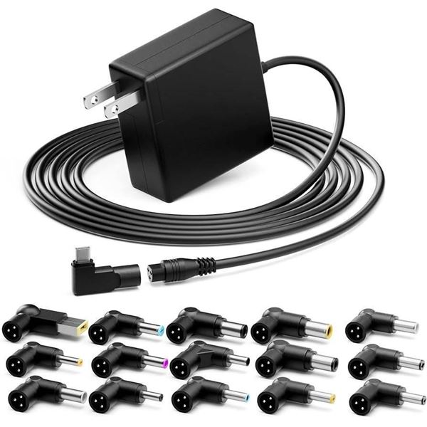 Universal Laptop Charger with Accessories, Model TS-D09136