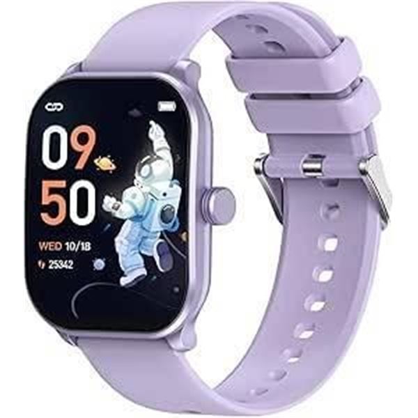 CY900MAX Smartwatch with Purple Strap and Display Features