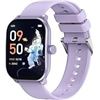 Image 1 : CY900MAX Smartwatch with Purple Strap and Display Features