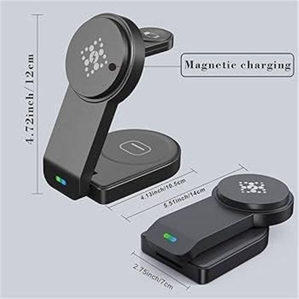 Wireless Charging Stand with Dual Charging Capability