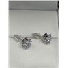 Image 2 : Princess Cut 1.0 Carat Solitaire Stud Earrings .925 Silver